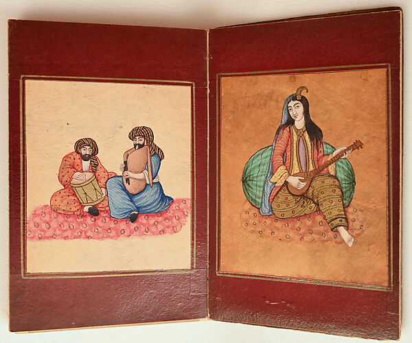 Paintings in Lacquer Binding, Ink, opaque watercolor, and gold on paper