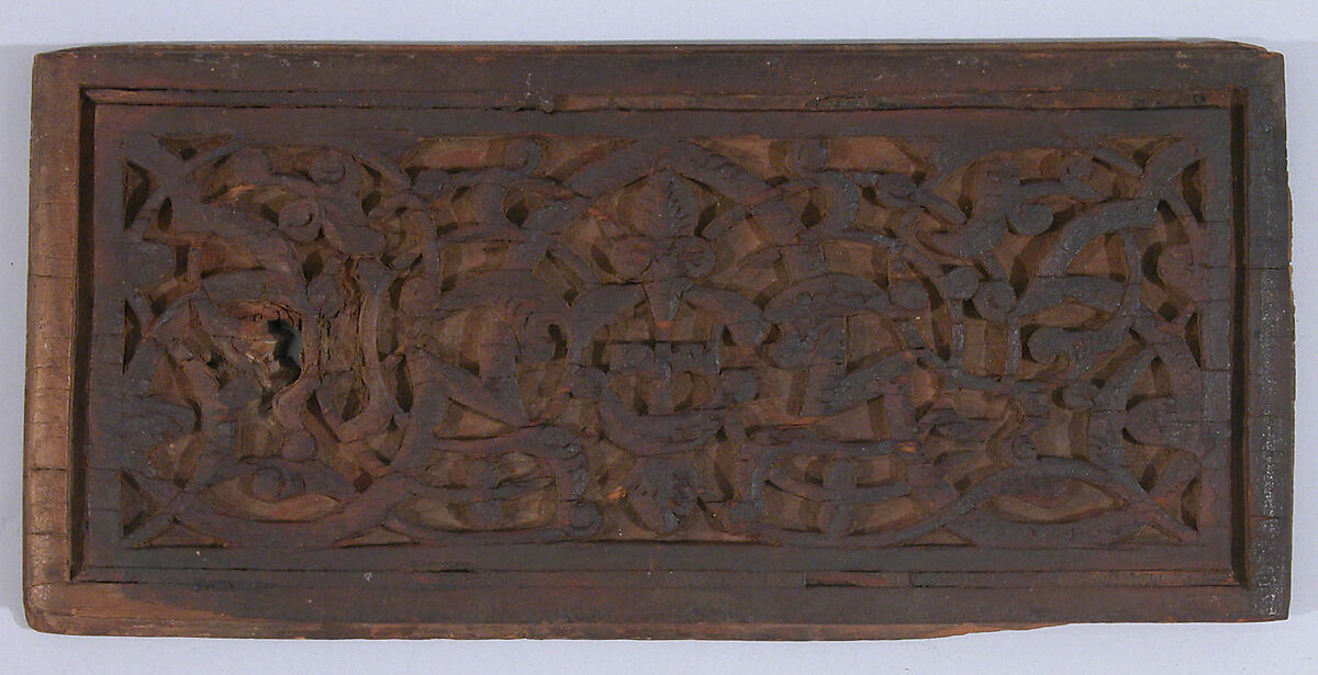 Panel, Wood; carved 