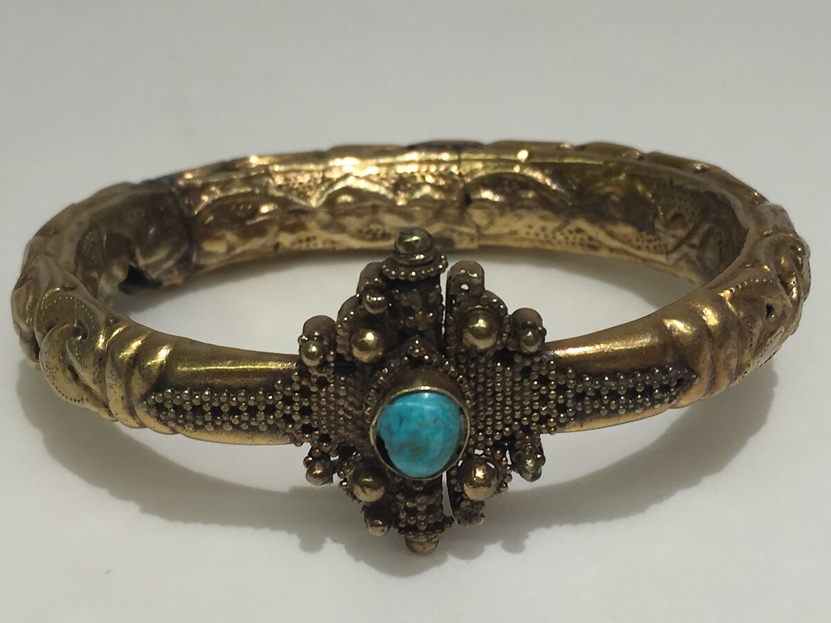 Bracelet, Gold, turquoise 