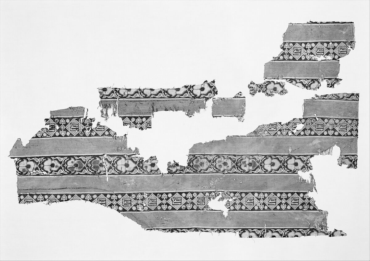 Textile Fragment, Silk; double weave