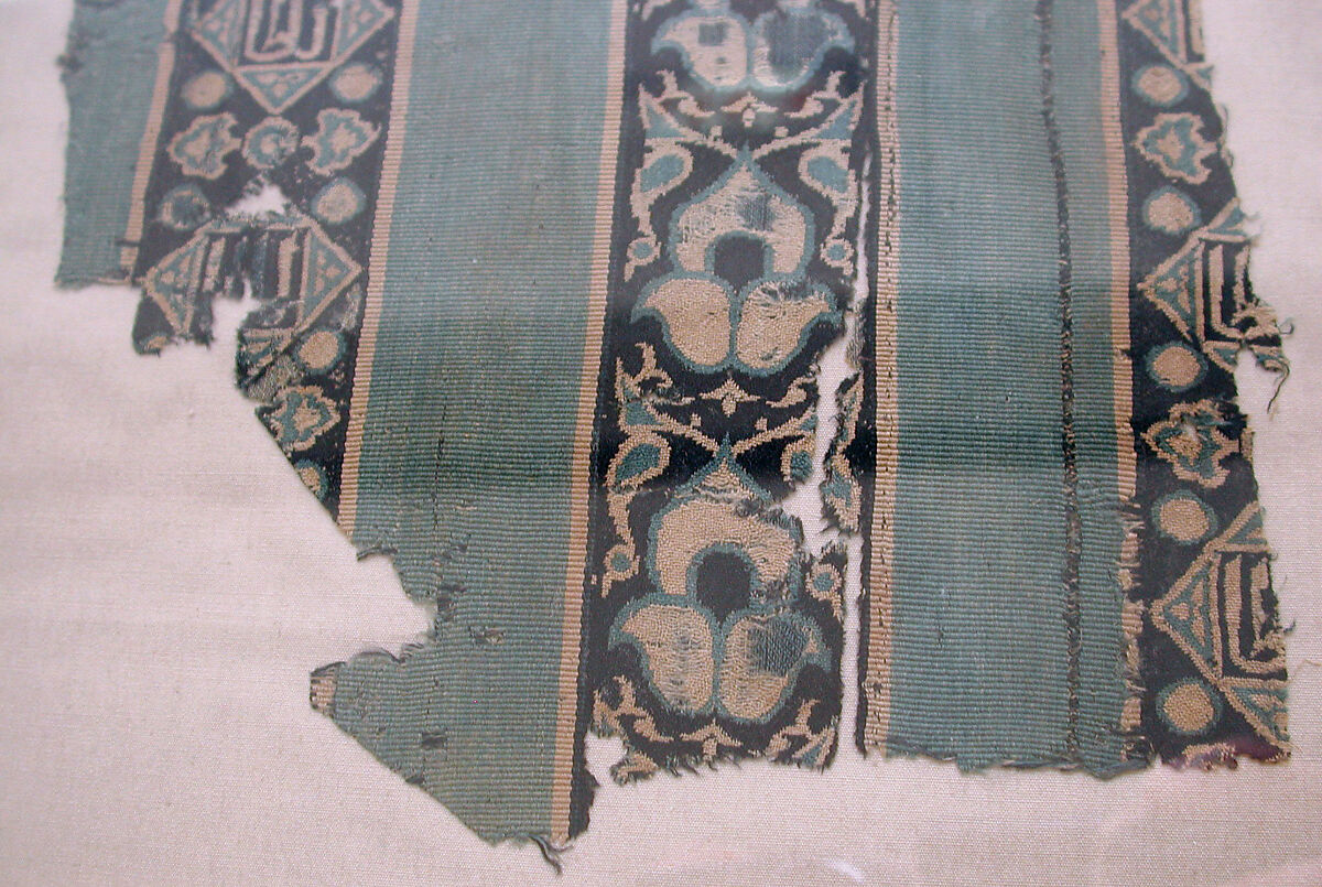 Textile Fragment, Silk; double weave