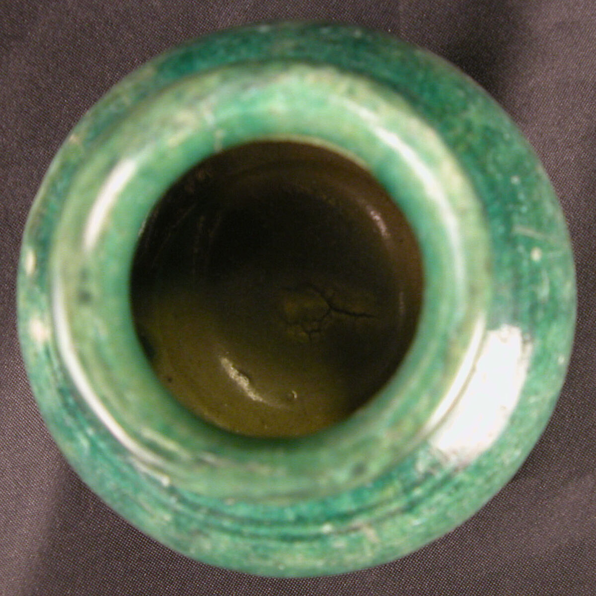 Vase, Earthenware; glazed and luster-painted