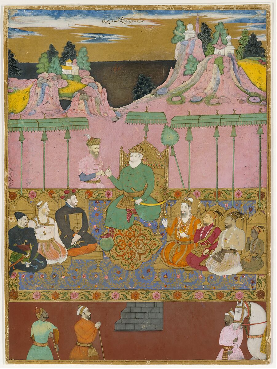 The House of Bijapur, Painting by Kamal Muhammad (active 1680s), Ink, opaque watercolor, gold, and silver on paper