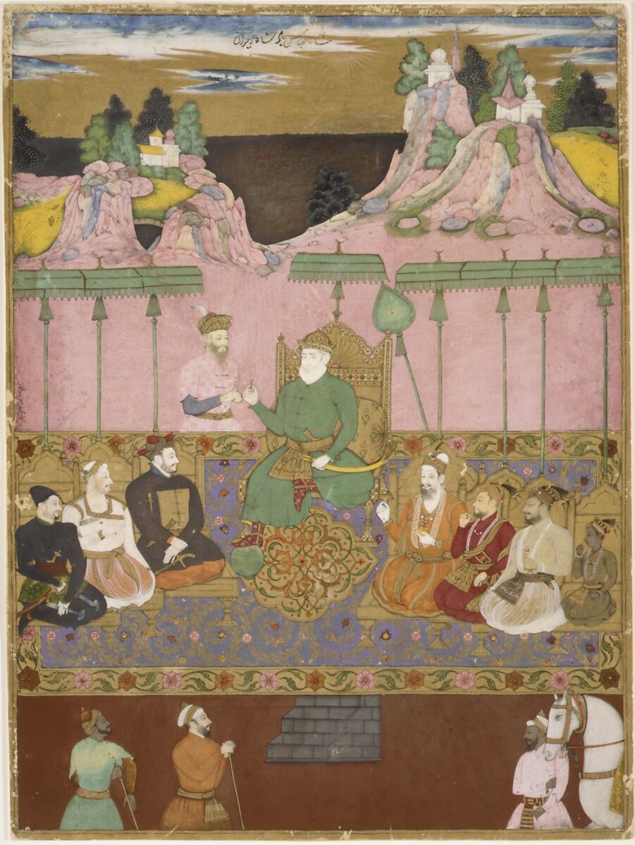 The House of Bijapur, Painting by Kamal Muhammad (active 1680s), Ink, opaque watercolor, gold, and silver on paper