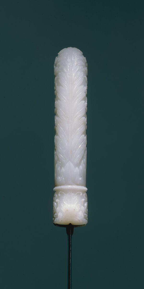 Dagger with Hilt of Leafy Plants, Hilt: Nephrite
Blade: Watered steel