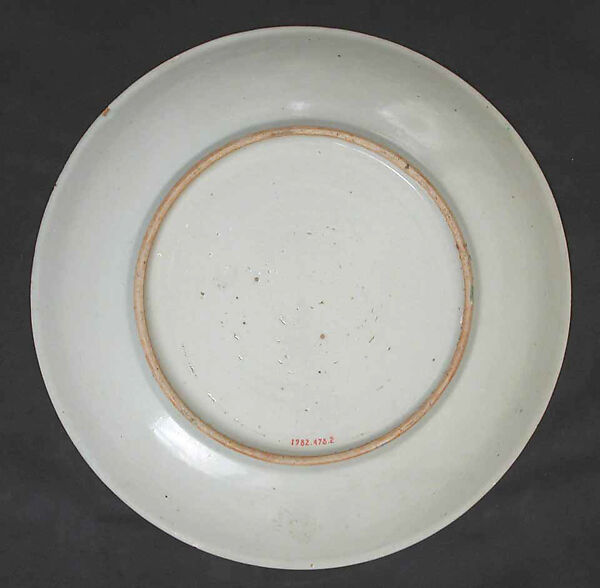 Plate, Porcelain; painted and glazed