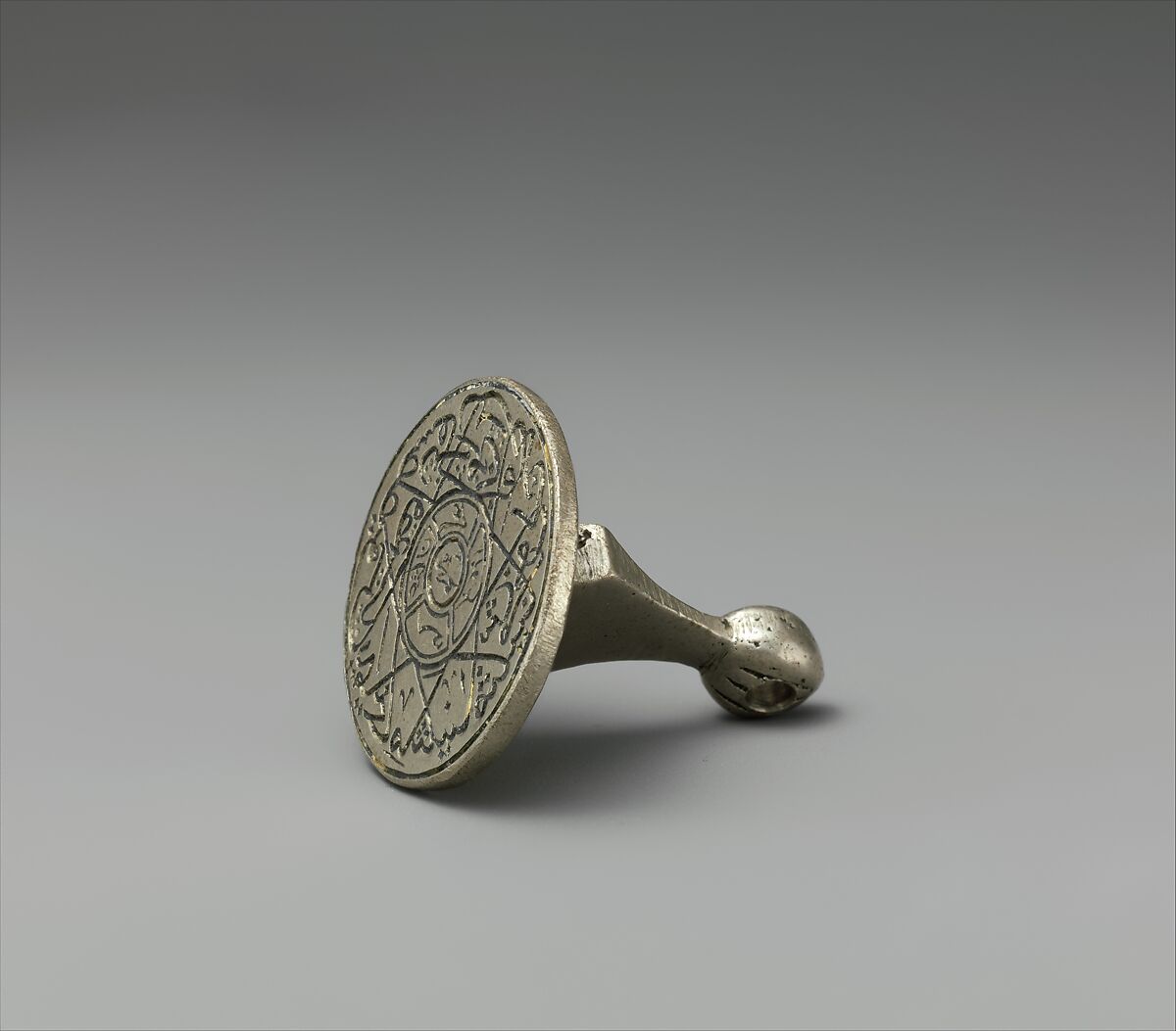 Stamp Seal, Silver; cast and engraved