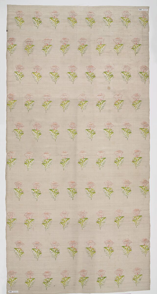 Length of Fabric for Clothing, Metal wrapped thread, silk; twill weave, brocaded