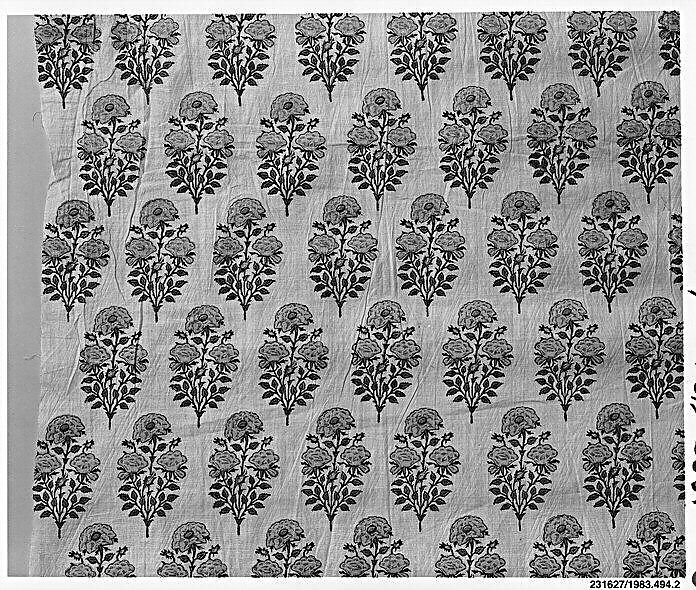 Textile Fragment, Cotton; painted and dyed
