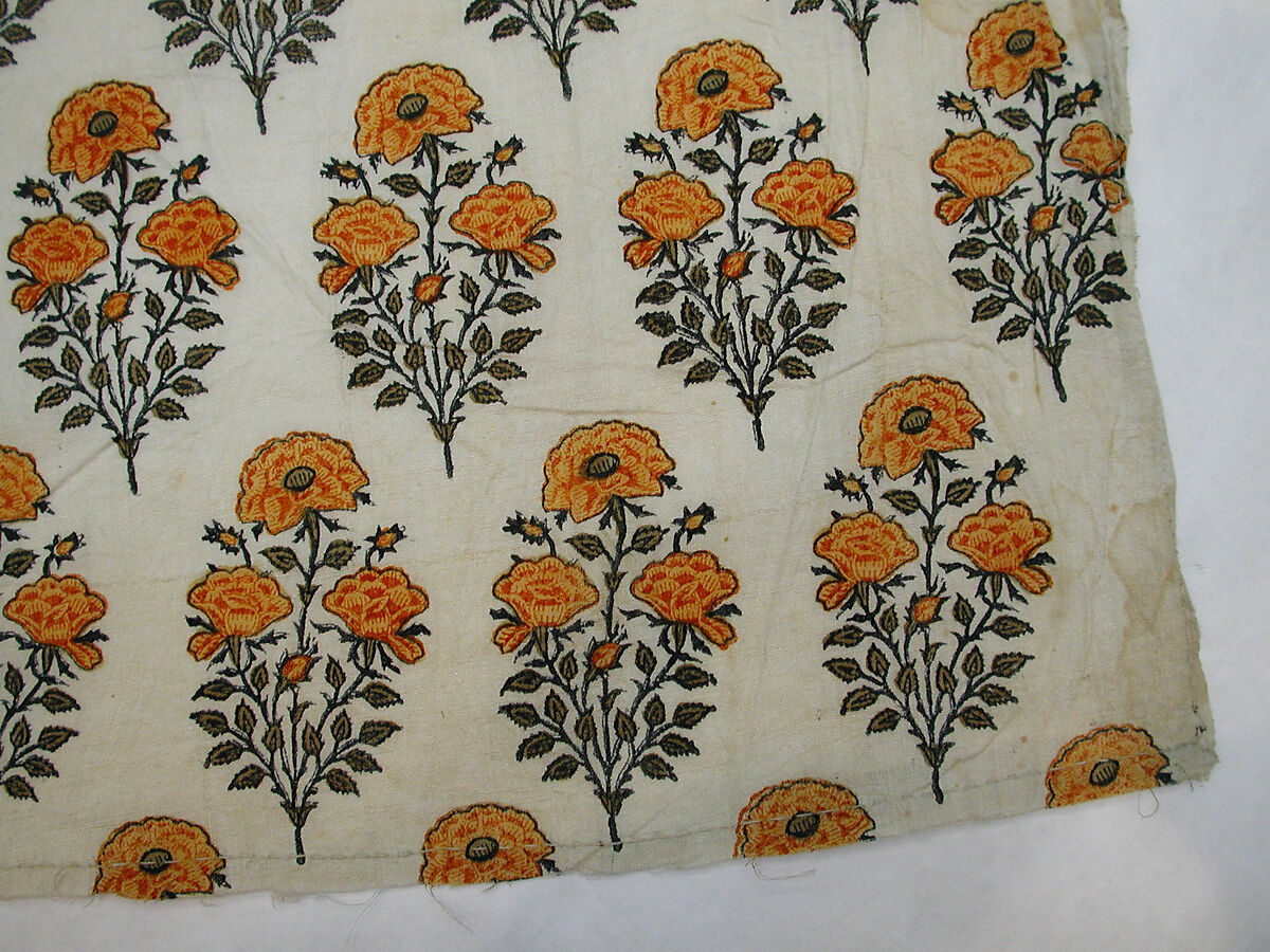 Textile Fragment, Cotton; painted and dyed