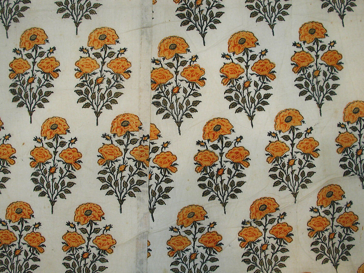 Textile Fragment, Cotton; painted and dyed