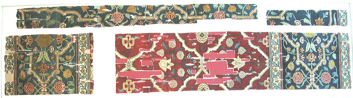 Textile Fragment, Silk, wool