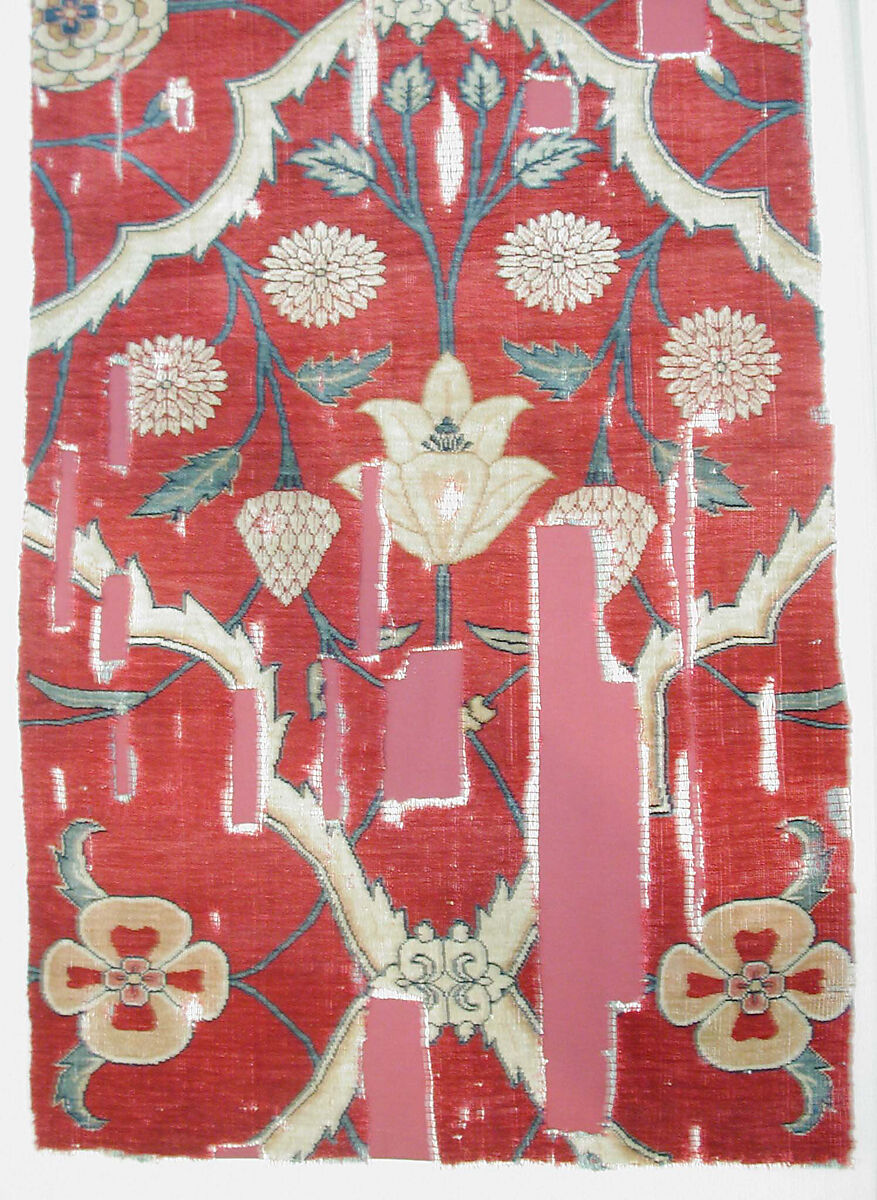 Textile Fragment, Silk, wool