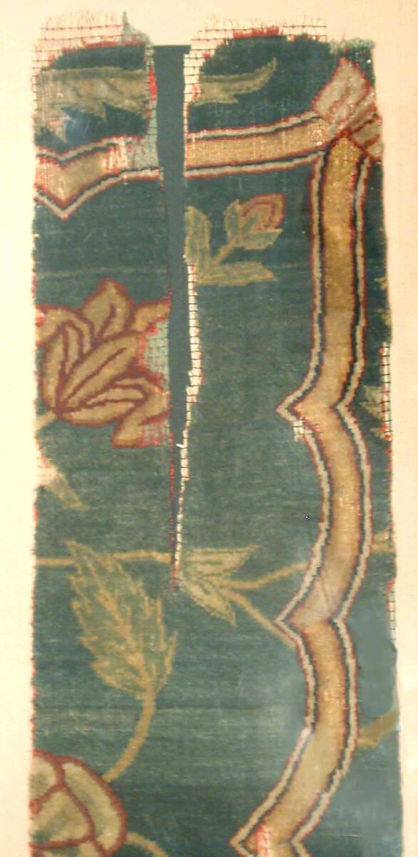 Textile Fragment, Silk, wool