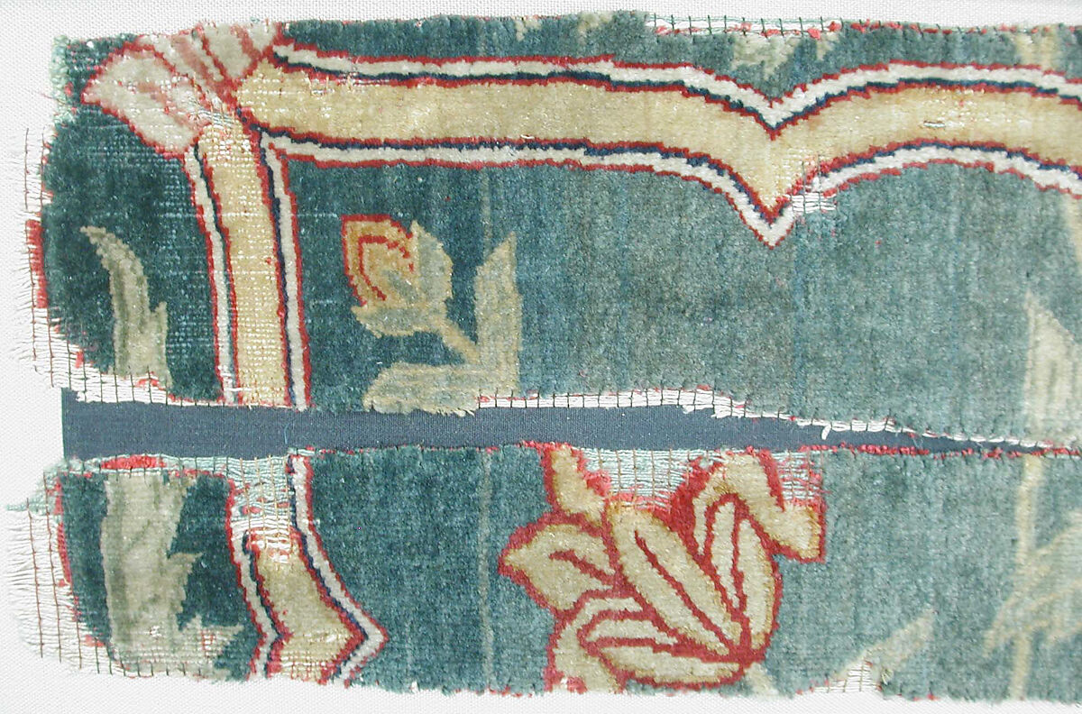 Textile Fragment, Silk, wool