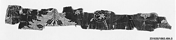 Textile Fragment, Silk, wool