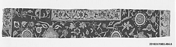 Textile Fragment, Wool, cotton, and silk