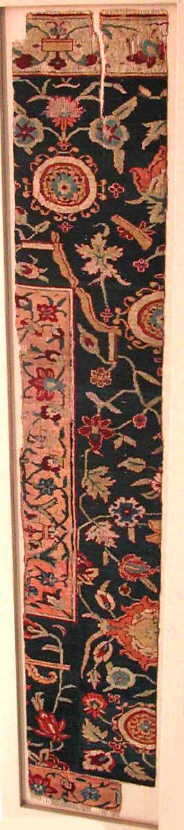 Textile Fragment, Wool, cotton, and silk 