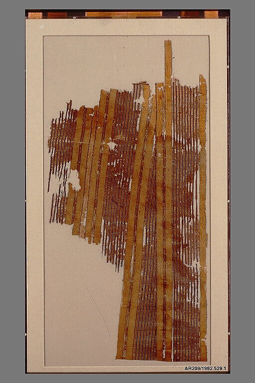 Textile Fragment, Silk and cotton 