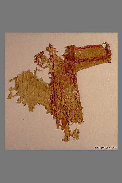 Textile Fragment, Linen and silk