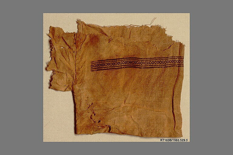 Textile Fragment, Linen and silk