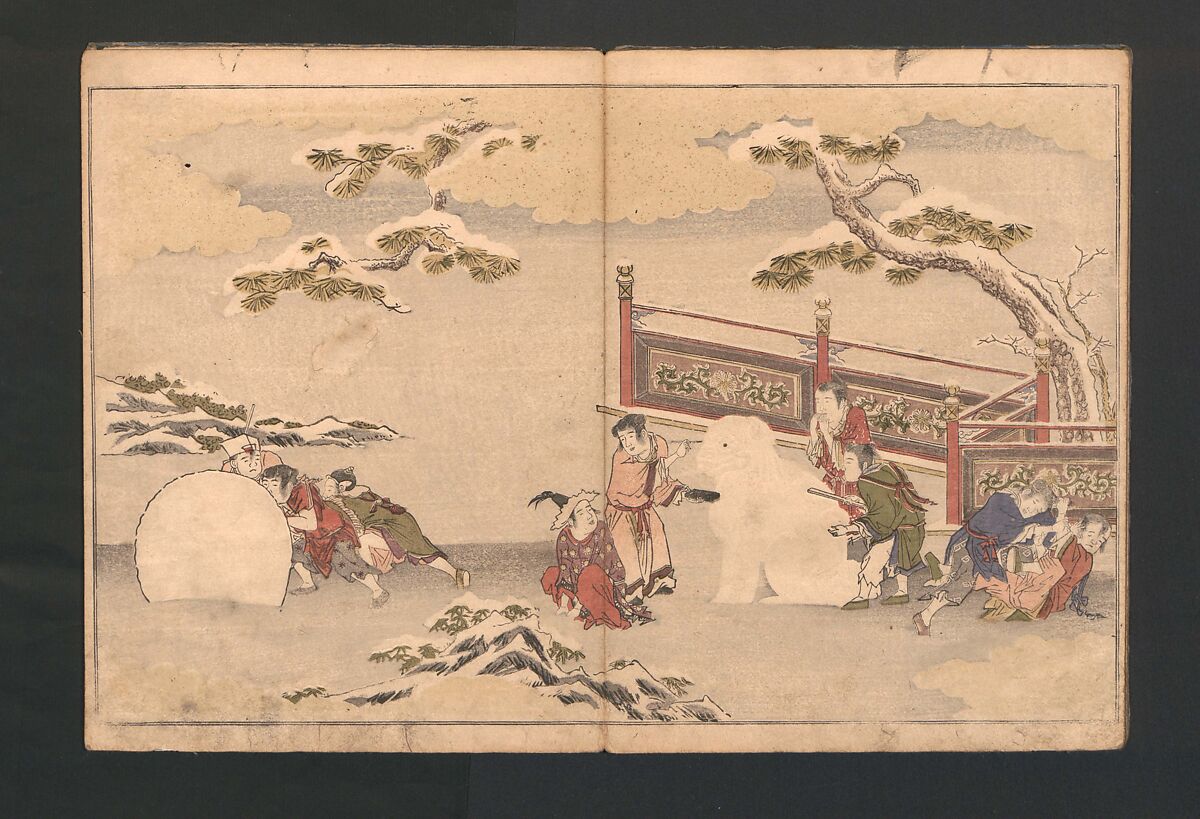The Silver World (Gin sekai) 銀世界, Kitagawa Utamaro 喜多川歌麿 (Japanese, ca. 1754–1806), Polychrome woodblock printed book; ink and color on paper, Japan