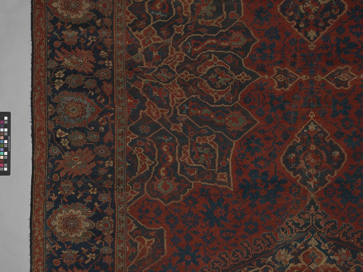 Carpet, Wool (warp, weft, and pile); symmetrically knotted pile