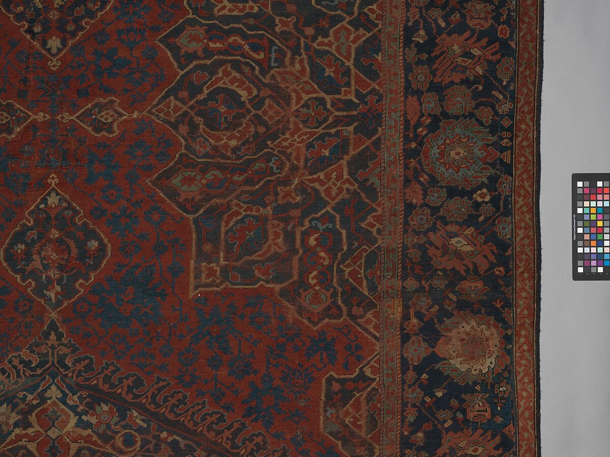 Carpet, Wool (warp, weft, and pile); symmetrically knotted pile