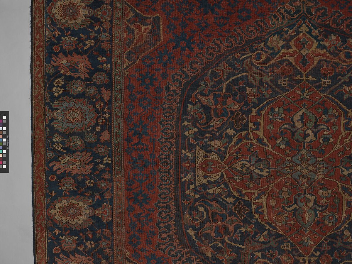 Carpet, Wool (warp, weft, and pile); symmetrically knotted pile