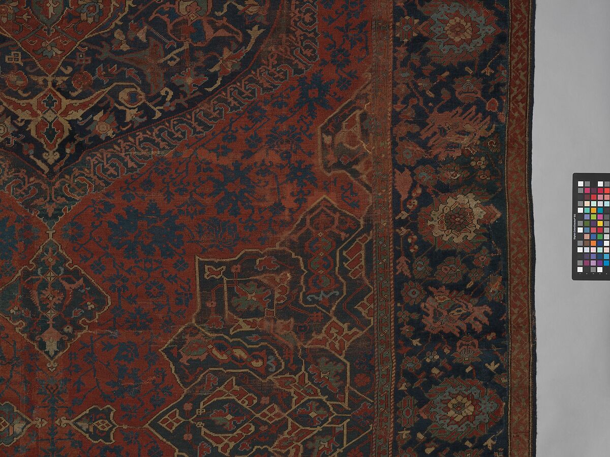 Carpet, Wool (warp, weft, and pile); symmetrically knotted pile