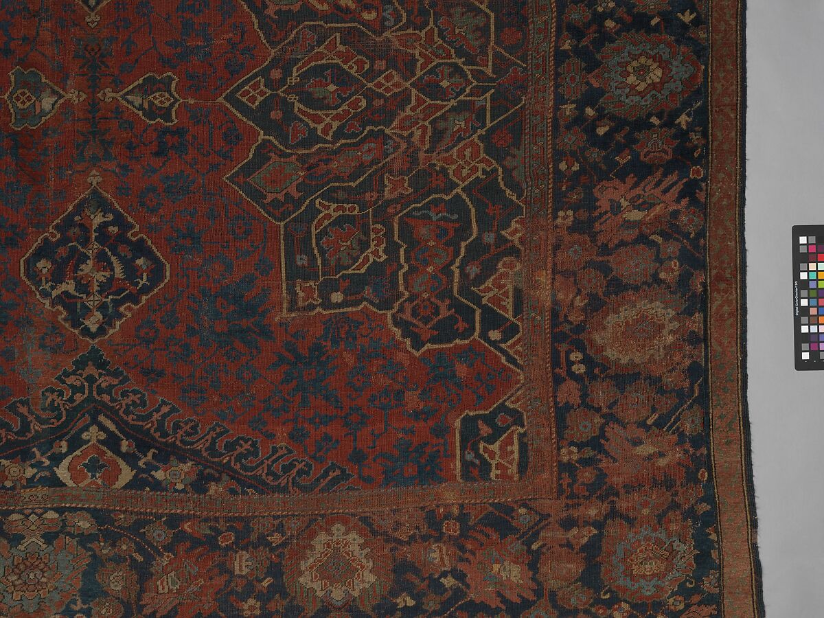 Carpet, Wool (warp, weft, and pile); symmetrically knotted pile