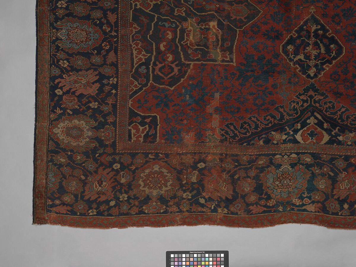 Carpet, Wool (warp, weft, and pile); symmetrically knotted pile