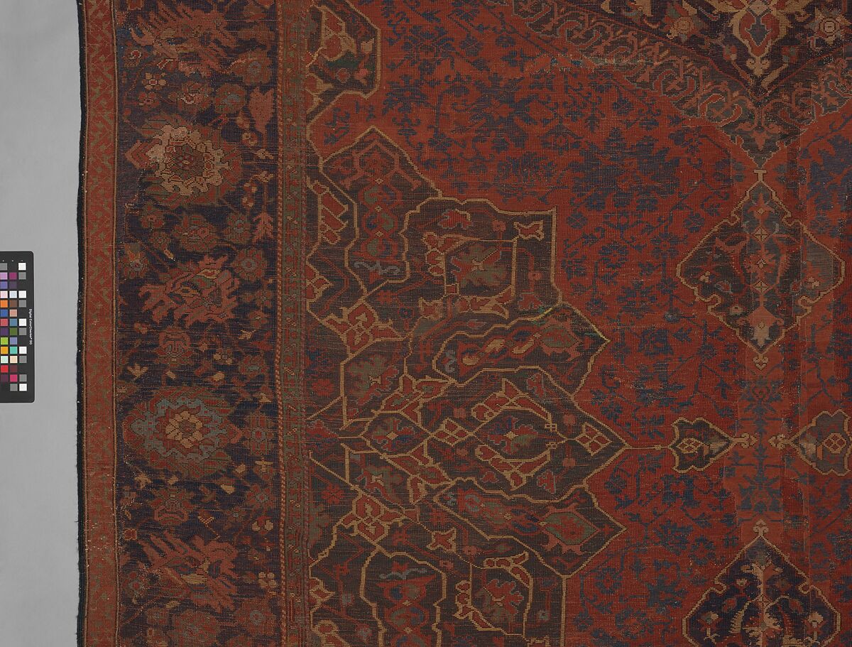 Carpet, Wool (warp, weft, and pile); symmetrically knotted pile