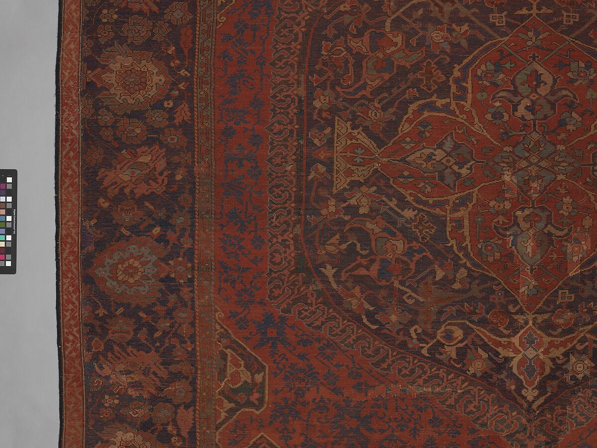 Carpet, Wool (warp, weft, and pile); symmetrically knotted pile