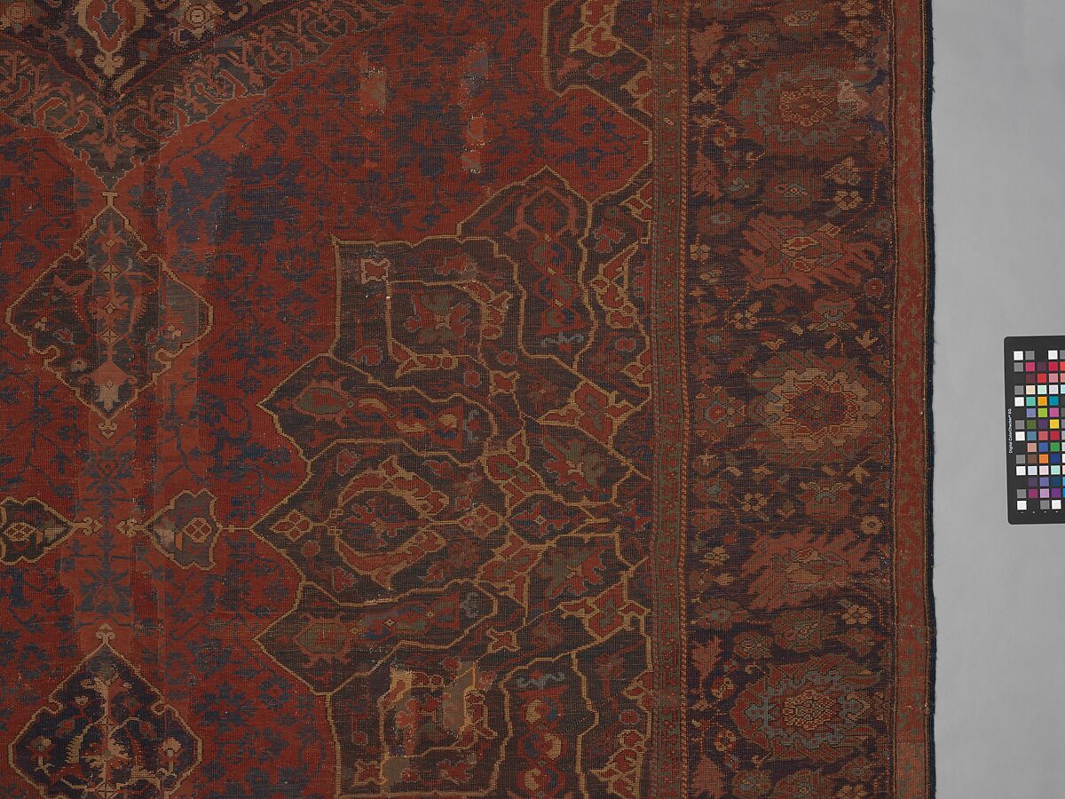 Carpet, Wool (warp, weft, and pile); symmetrically knotted pile