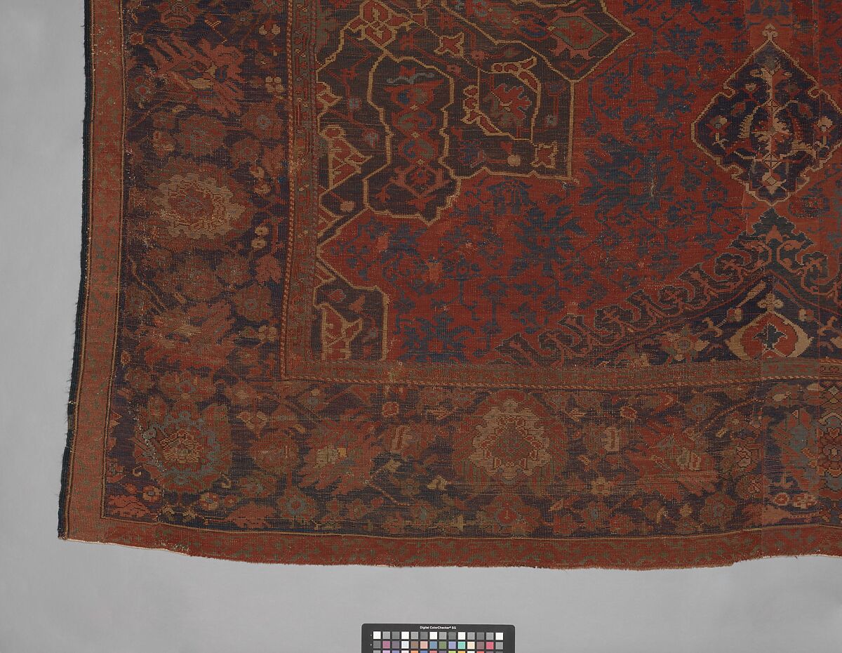 Carpet, Wool (warp, weft, and pile); symmetrically knotted pile