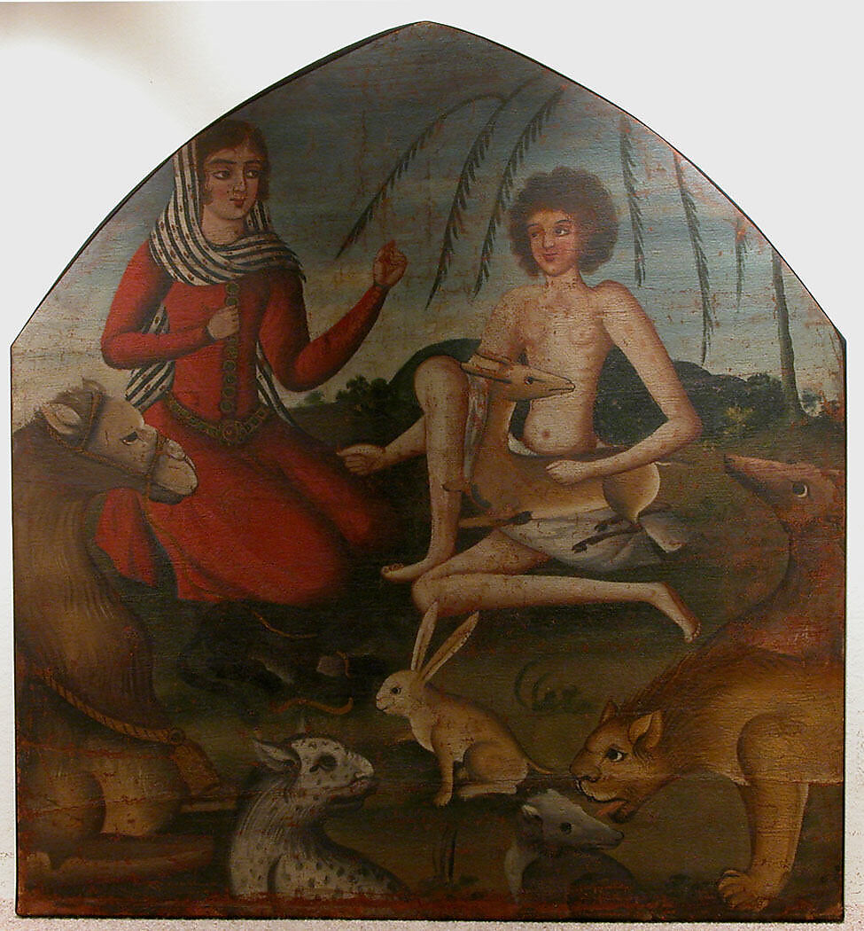 Laila and Majnun, Oil on canvas