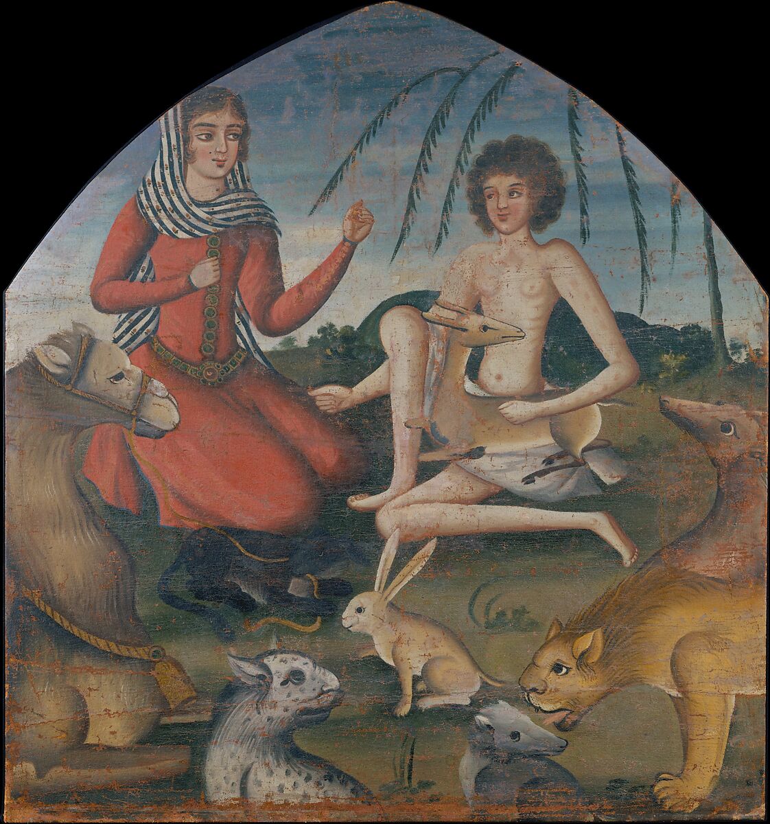 Laila and Majnun, Oil on canvas 