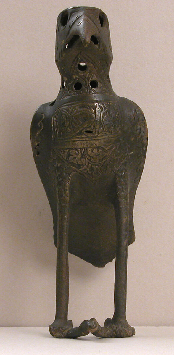 Incense Burner, Brass; cast, incised, and pierced