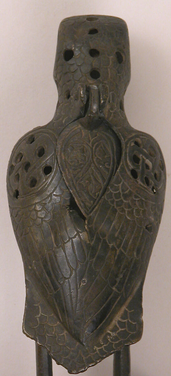 Incense Burner, Brass; cast, incised, and pierced