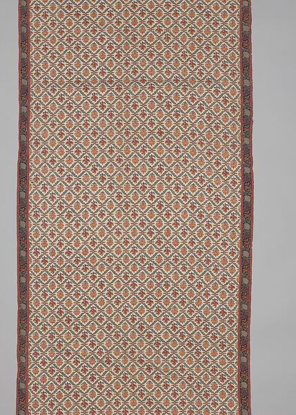Shawl of Joined Fragments, Wool; twill weave and double interlocking twill tapestry weave