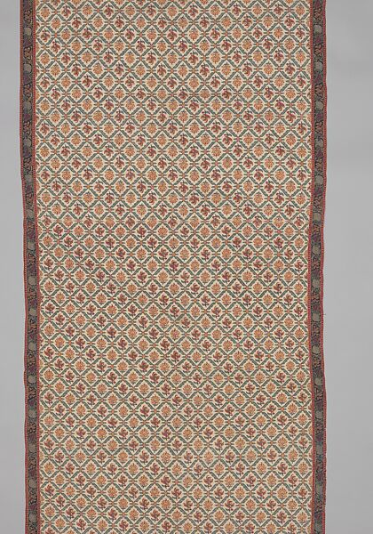 Shawl of Joined Fragments, Wool; twill weave and double interlocking twill tapestry weave
