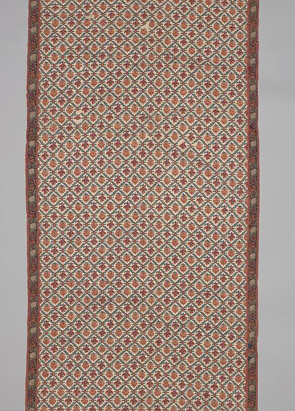 Shawl of Joined Fragments, Wool; twill weave and double interlocking twill tapestry weave