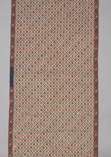 Shawl of Joined Fragments, Wool; twill weave and double interlocking twill tapestry weave