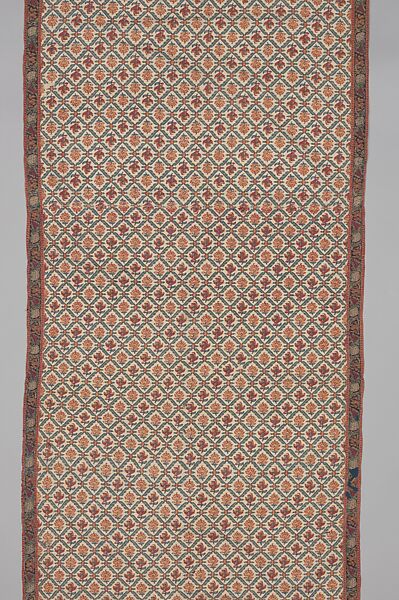 Shawl of Joined Fragments, Wool; twill weave and double interlocking twill tapestry weave