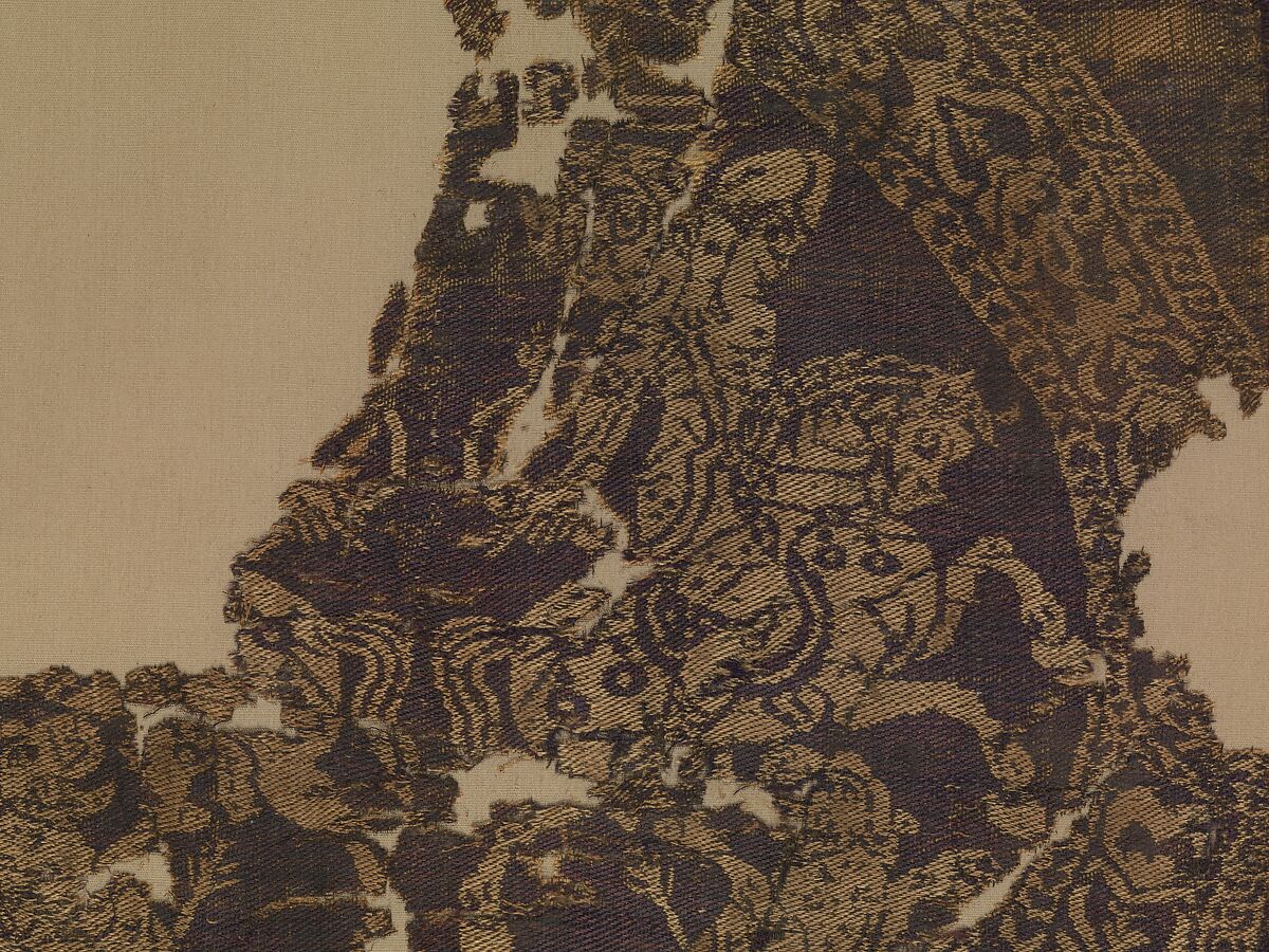 Textile Fragment, Silk; samite