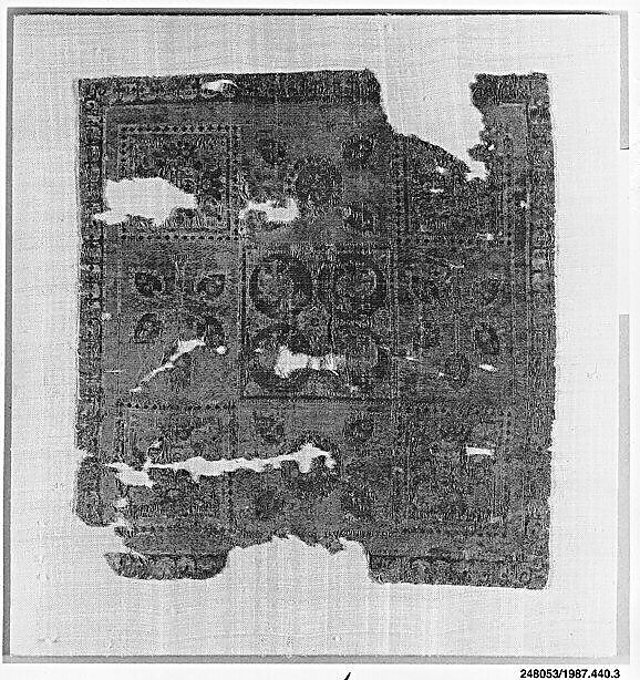 Textile Fragment, Silk; samite