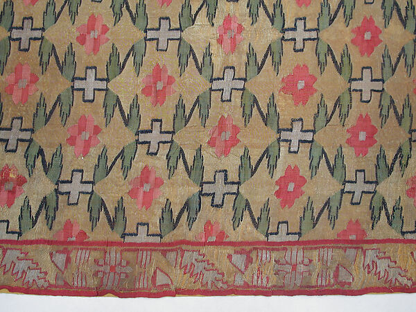 Sash (Patka), Silk, metal wrapped thread; tapestry weave