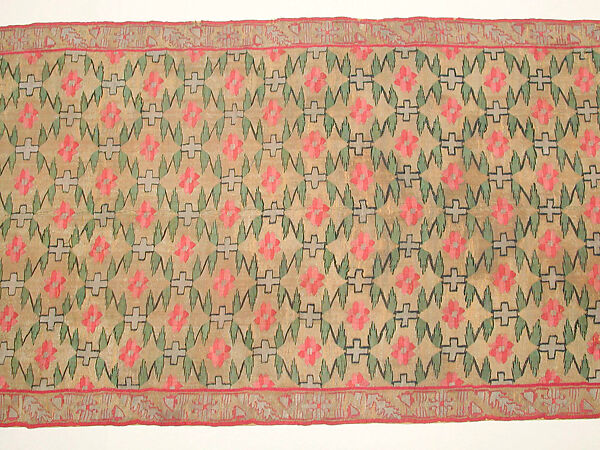 Sash (Patka), Silk, metal wrapped thread; tapestry weave