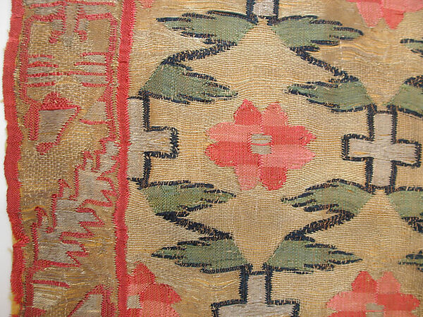 Sash (Patka), Silk, metal wrapped thread; tapestry weave